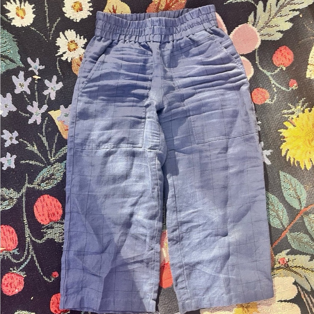 NotPerfectLinen Delft Blue Puglia Pants size S/M